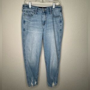 Hollister Women's High-Rise Mom Distressed Jean- Sz 11R‎